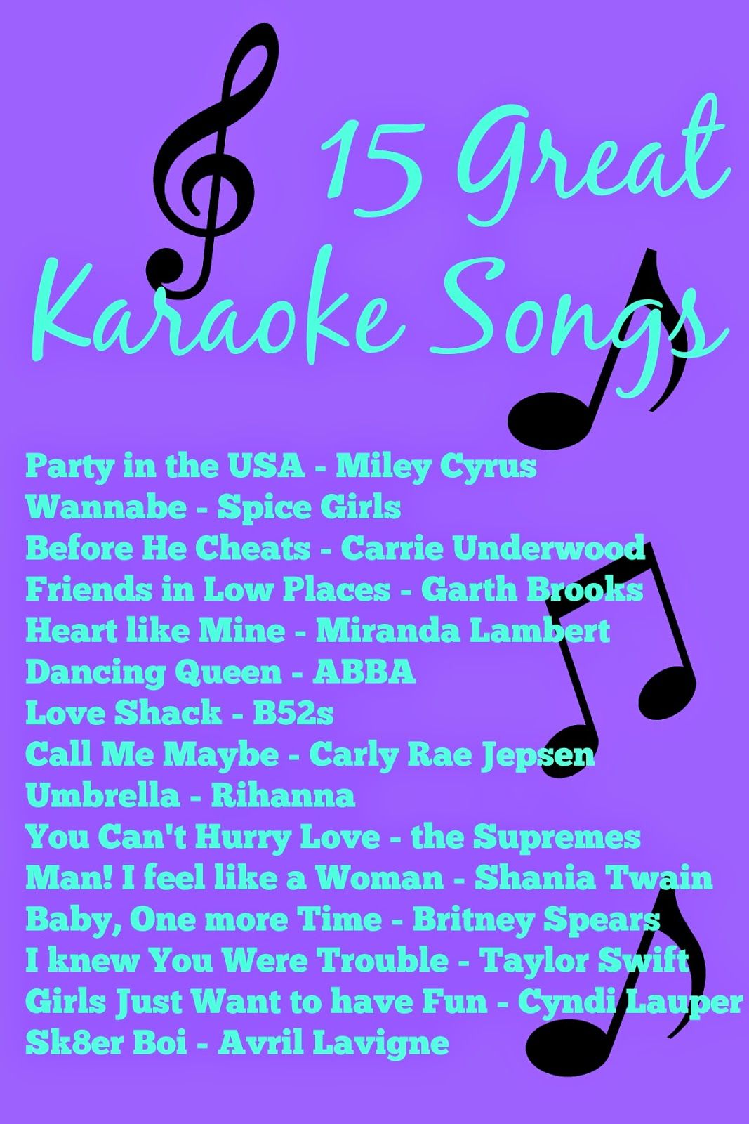 best karaoke songs album songs