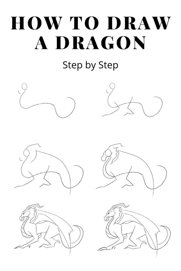 how to draw a dragon